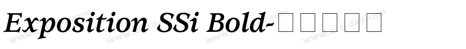 Exposition SSi Bold字体转换